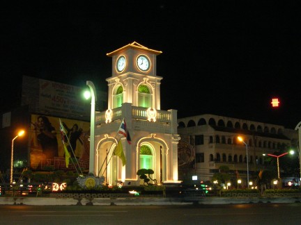 A night time view taken in Phuket, Thailand